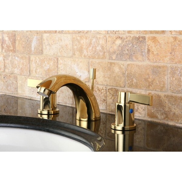 KB8952NDL Mini-Widespread Bathroom Faucet, Polished Brass